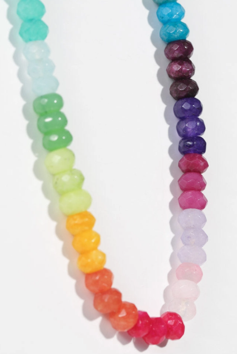 Rainbow Beaded Necklace