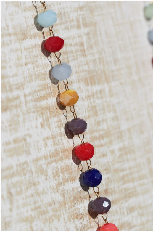 Multicolor Layered Beaded Necklace