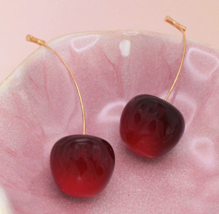 Cherry Drop Earrings