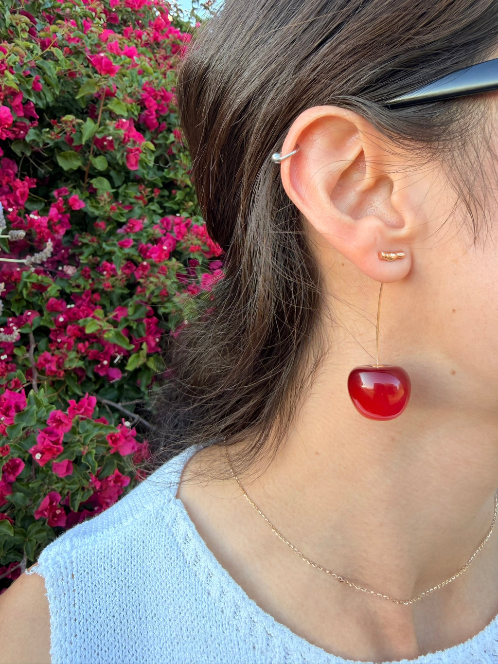 Cherry Drop Earrings