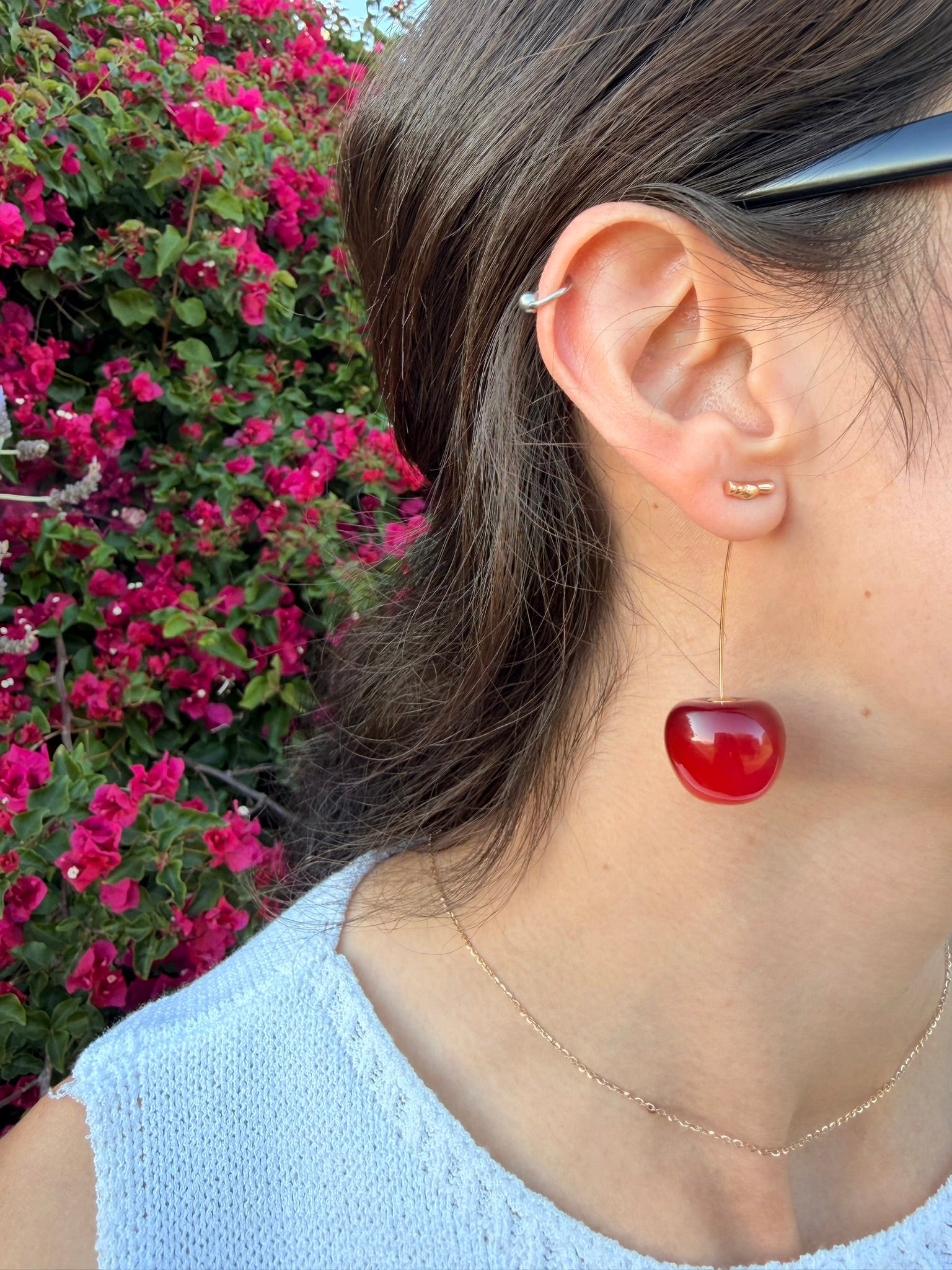 Cherry Drop Earrings