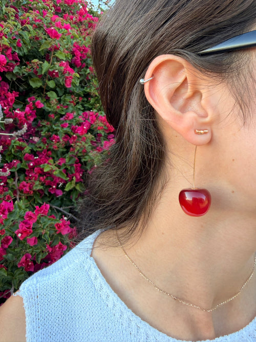 Cherry Drop Earrings