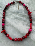 Red and Hot Pink Necklace